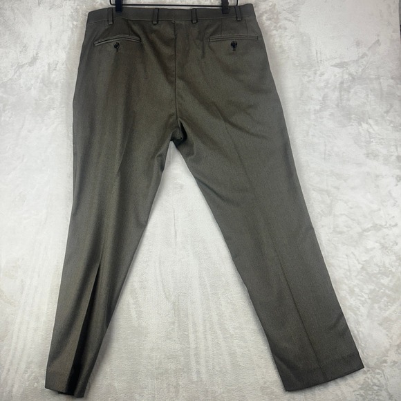 Lauren Ralph Lauren Men's Dress Pants 38W x 29L Olive Green Flat Front Trousers - Picture 4 of 9